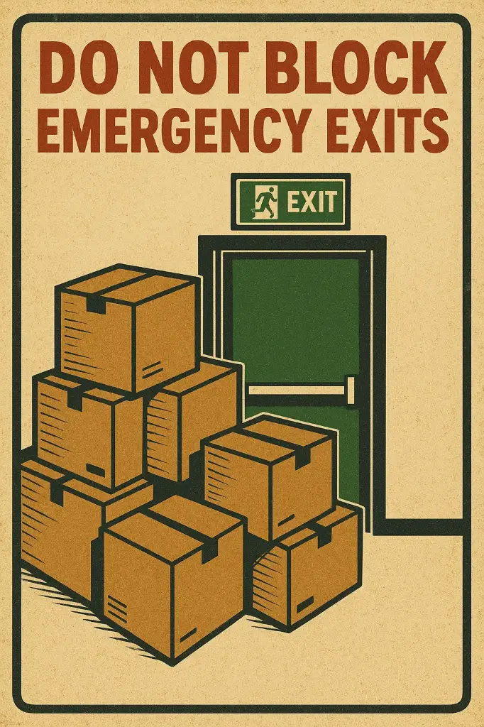 Fire Exit Poster 