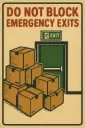Fire Exit Poster 